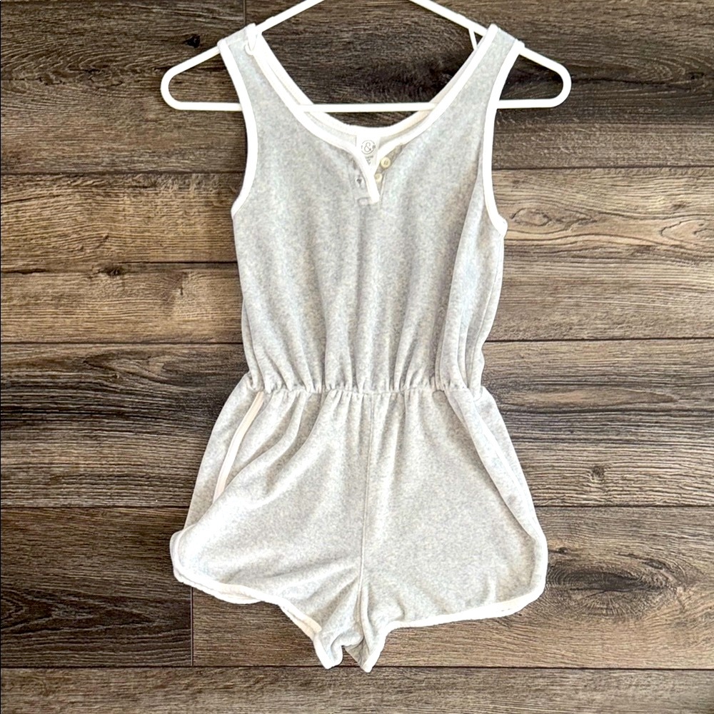 Gray Kids Romper